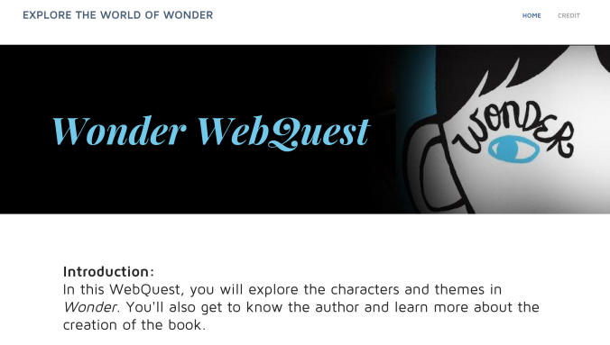 Wonder WebQuest